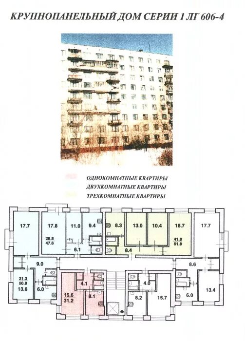 Квартиры 606 планировка 1ЛГ-606-4 - Планировки - domavspb - Участники - Фотогалерея iXBT