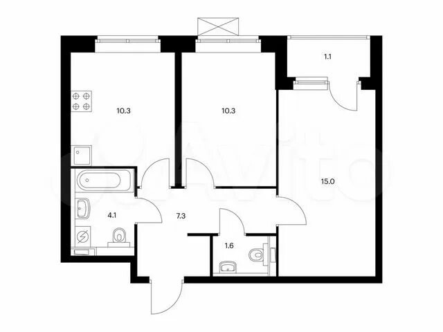 Квартиры 9 м2 планировка 2-к. квартира, 49,7 м², 15/16 эт. на продажу в Екатеринбурге Купить квартиру Ави