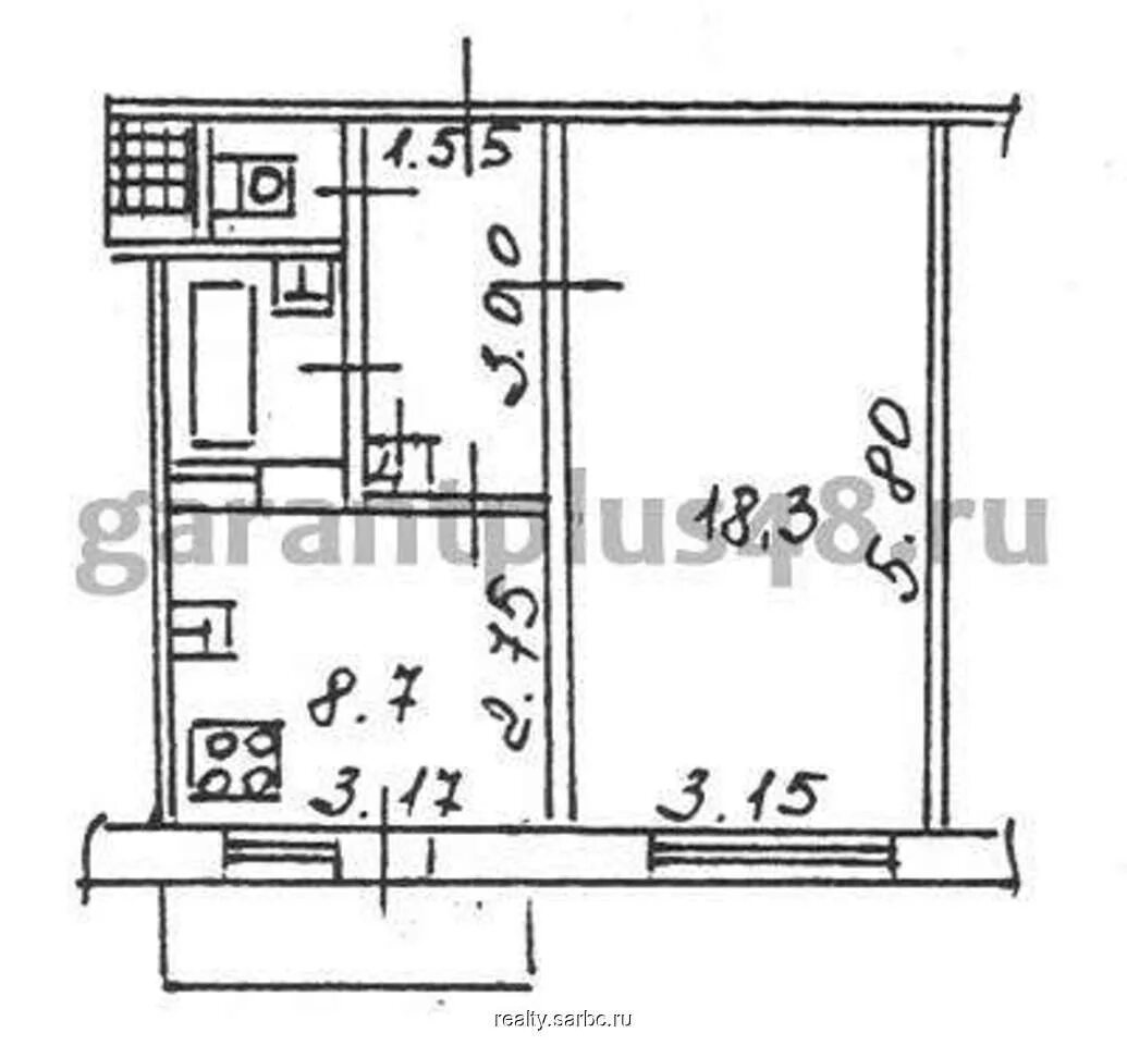 Квартиры 90 серия планировка Продажа 1-к. квартиры, 39 кв. м., 9/10 эт. Малая Горная, 61 к 77. Цена 1 750 000