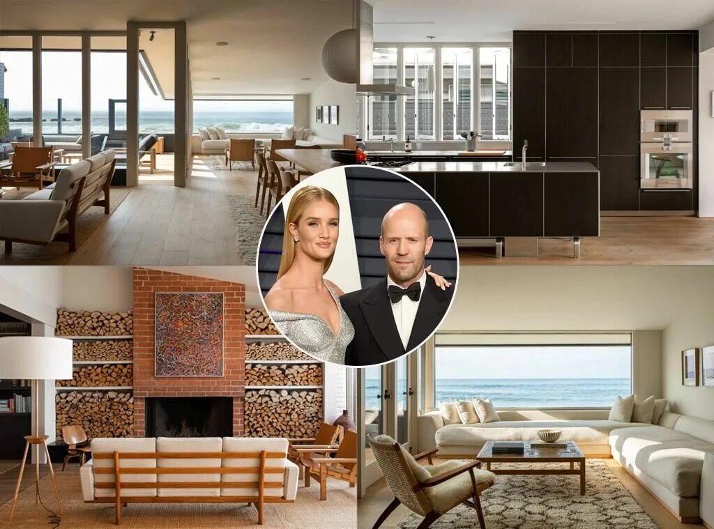 Квартиры актеров фото Go Inside Jason Statham and Rosie Huntington-Whiteley’s $20 Million Malibu Mansi