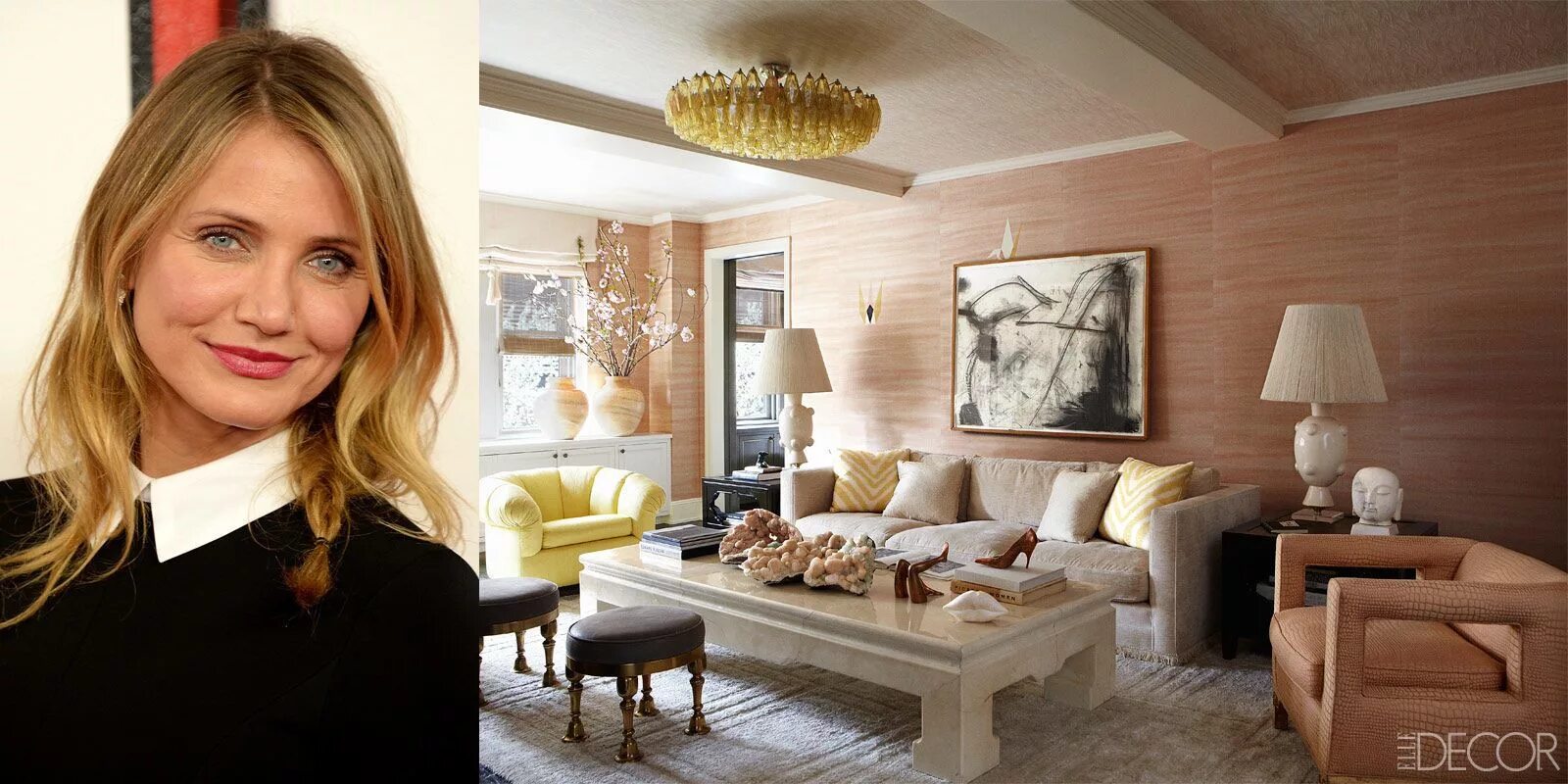 Квартиры актеров фото Cameron Diaz Is Parting With Her Kelly Wearstler-Designed Bachelorette Pad Kelly