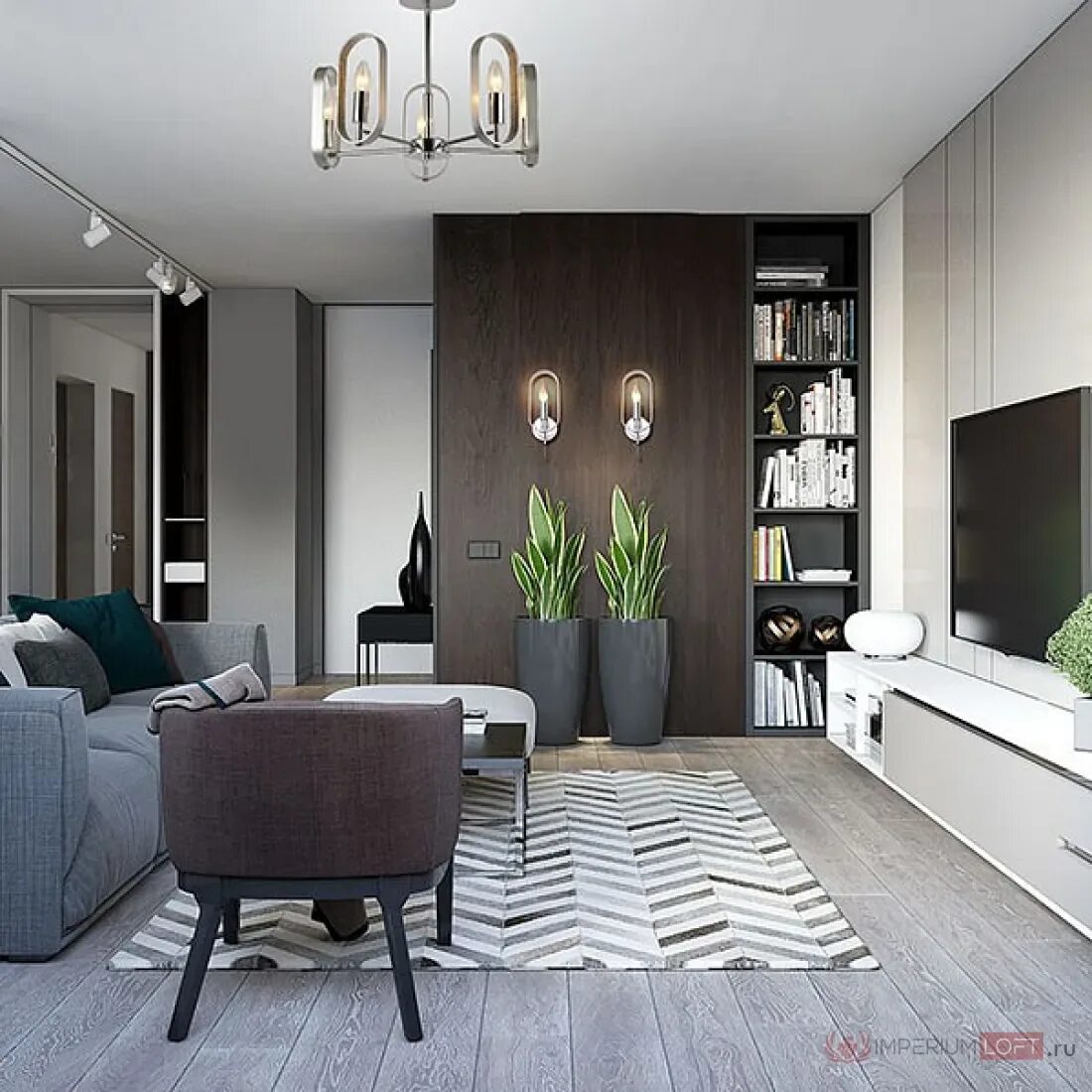 Квартиры дизайн интерьера фото стильные ✅ Люстра на штанге Eurosvet Magila 60077/5 хром от Eurosvet по демократичным цен