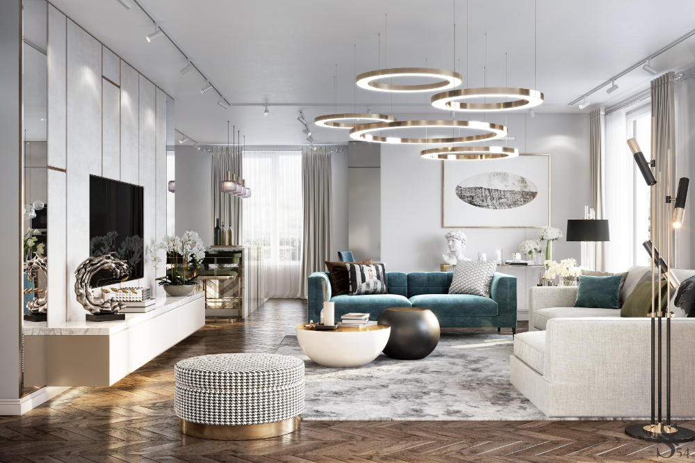 Квартиры дизайн интерьера фото стильные Портфолио: Квартира на Петровском проспекте Luxury home decor, Colorful kitchen 