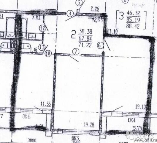 Квартиры дск воронеж планировка 2-комнатная квартира 72 кв.м - Воронеж - Доска объявлений Камелот