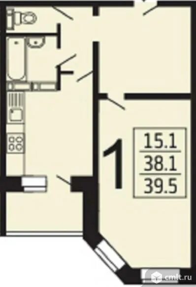 Квартиры дск воронеж планировка 1-комнатная квартира 39,5 кв.м - Воронеж - Доска объявлений Камелот