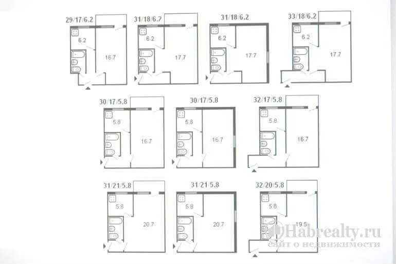 Квартиры хрущевки планировка 1 Схема однокомнатной квартиры в хрущевке фото - PwCalc.ru