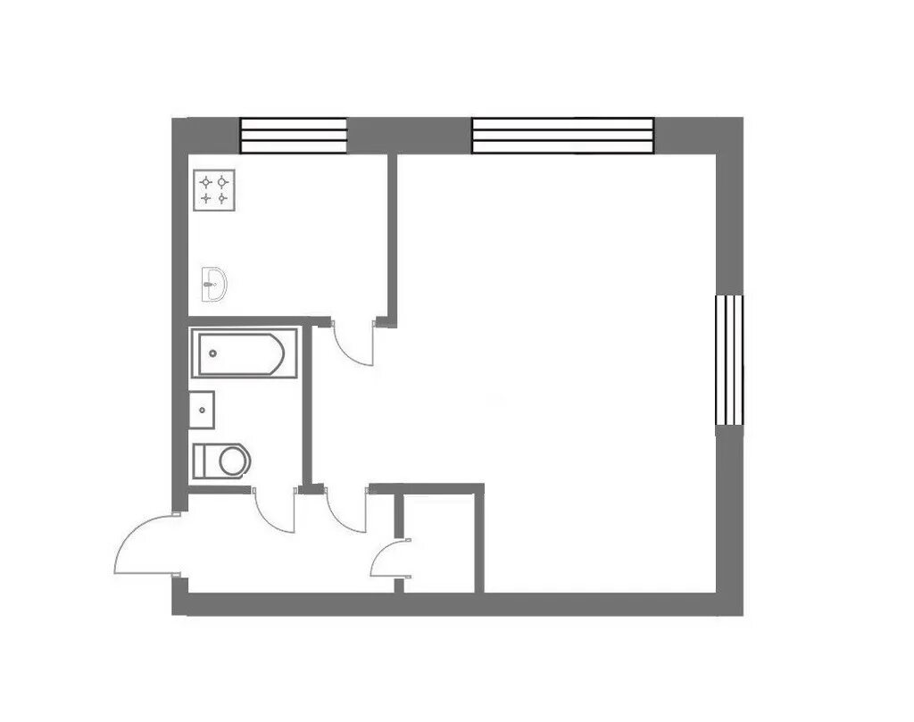 Квартиры хрущевки планировка 1 Купить 1-комнатную квартиру, 31 м² по адресу Челябинская область, Копейск, просп