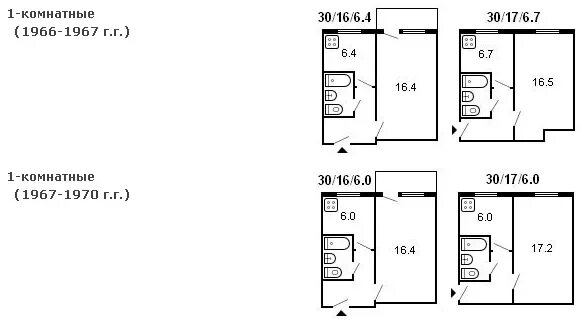 Квартиры хрущевки планировка 1 Квартира брежневка планировка фото - DelaDom.ru