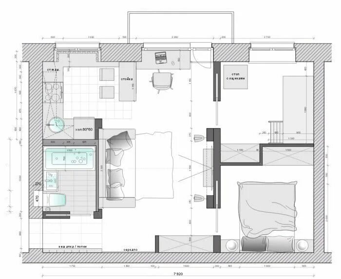 Квартиры хрущевки планировка 2 комнатная фото Pin by Faridá on Квартира Small house plans, Architectural floor plans, House fl