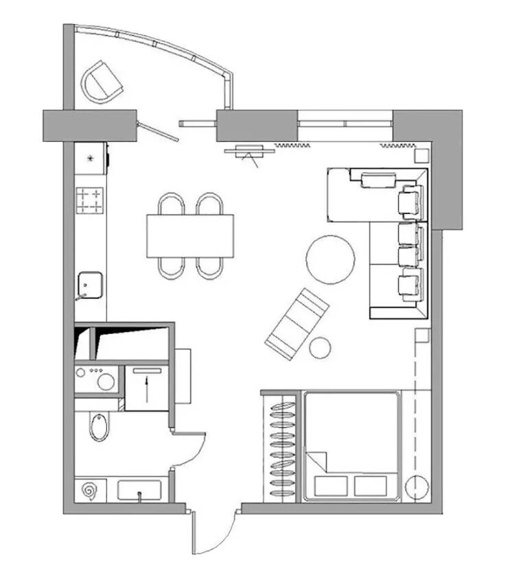 Квартиры индивидуальной планировки Idee per Arredare una Casa Piccola in Stile Moderno MondoDesign.it Планы этажей 