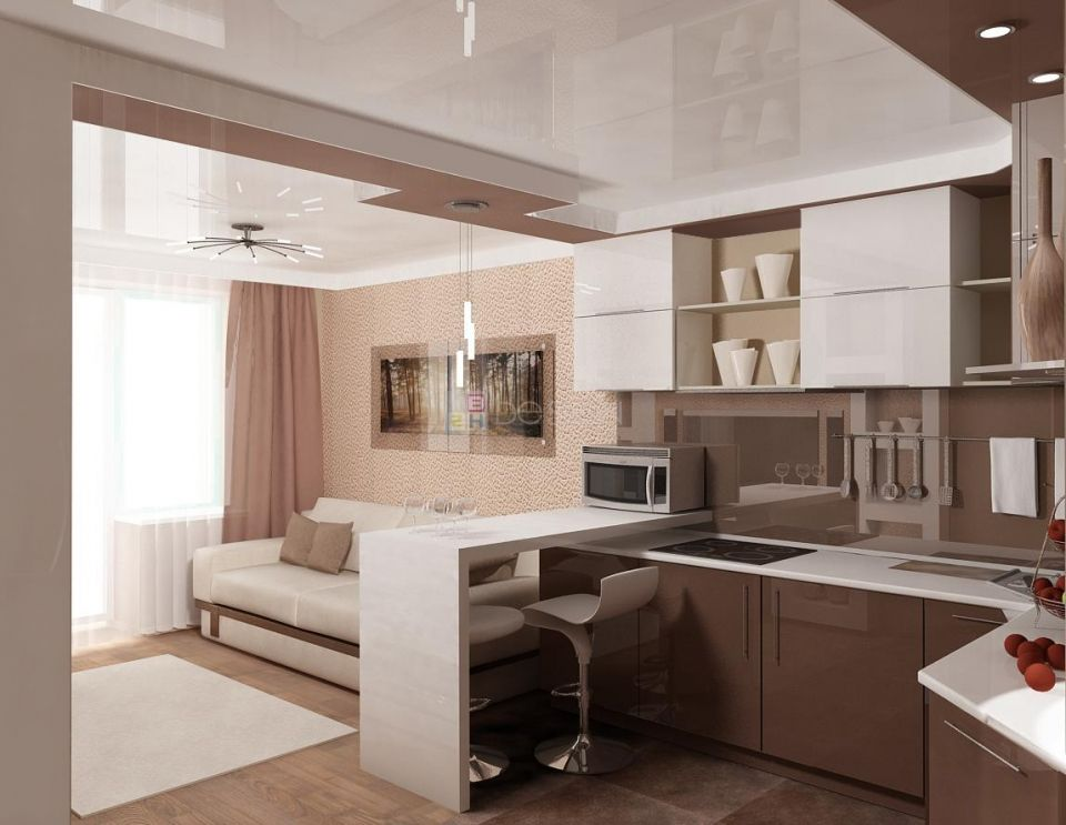 Квартиры кухни студии фото кухня студия - Google Search Small apartment interior, Kitchen design small, Con