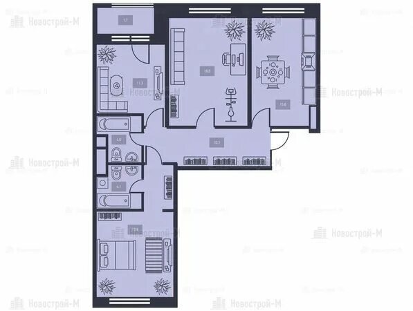 Квартиры новостройки планировка цена Отзыв тайного покупателя, из которого вы узнаете, что ЖК "Талисман на Водном" на