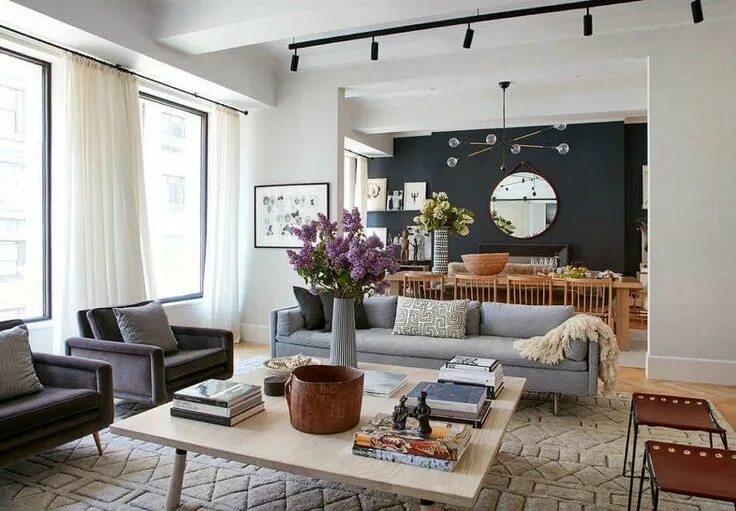 Квартиры нью йорка интерьер Stylish in Greenwich Village (Desire To Inspire) Condo living room, Country hous