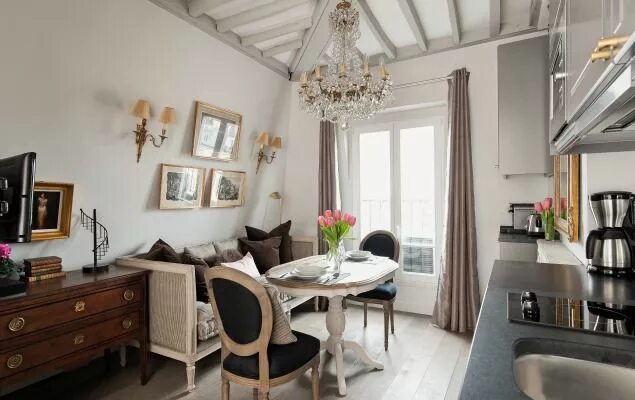 Квартиры парижа интерьеры Paris Vacation Apartment Rentals - Paris Perfect Parisian apartment decor, Small