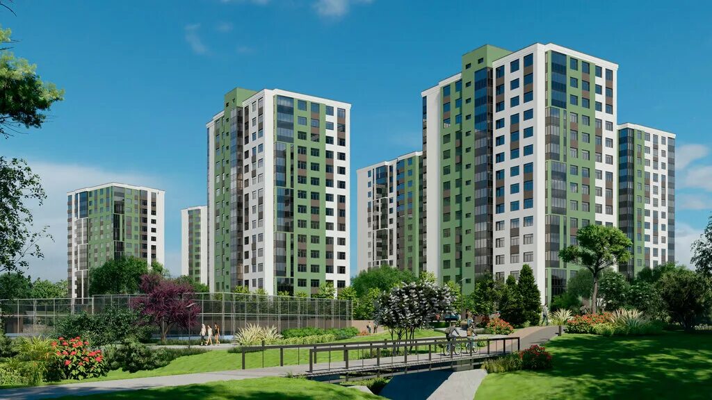 Квартиры парковый фото Парковый, apartments in new buildings, Kemerovo, Molodyozhny prospekt, 19 - Yand