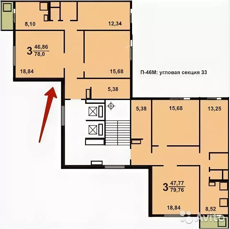 Квартиры планировки ип 46с Продажа 3-комнатная квартира в Москве - Москва, Новокосинская улица, 6к2, кварти