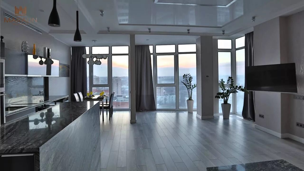 Квартиры ростов на дону фото Видовая студия с новой и современной отделкой в Ростове-на-Дону - YouTube