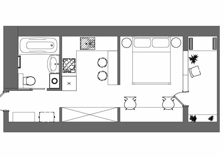 Квартиры с двумя кухнями планировка Мои закладки Дизайн номера в отеле, Планировки, План крошечного дома