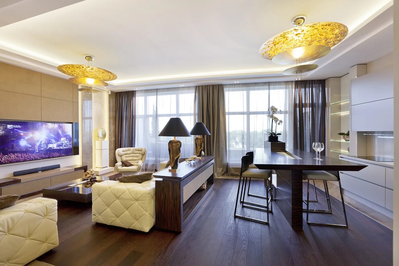 Квартиры с красивым ремонтом и интерьером Idea 808274: Interior design of modern apartments in Saint Petersburg by NG-Stud