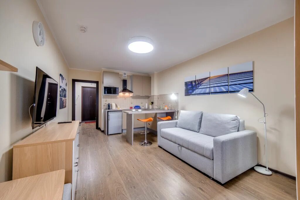 Квартиры студии продажа фото 1-комнатная квартира посуточно, Санкт-Петербург, Энергетиков проспект, 9, к 6, о