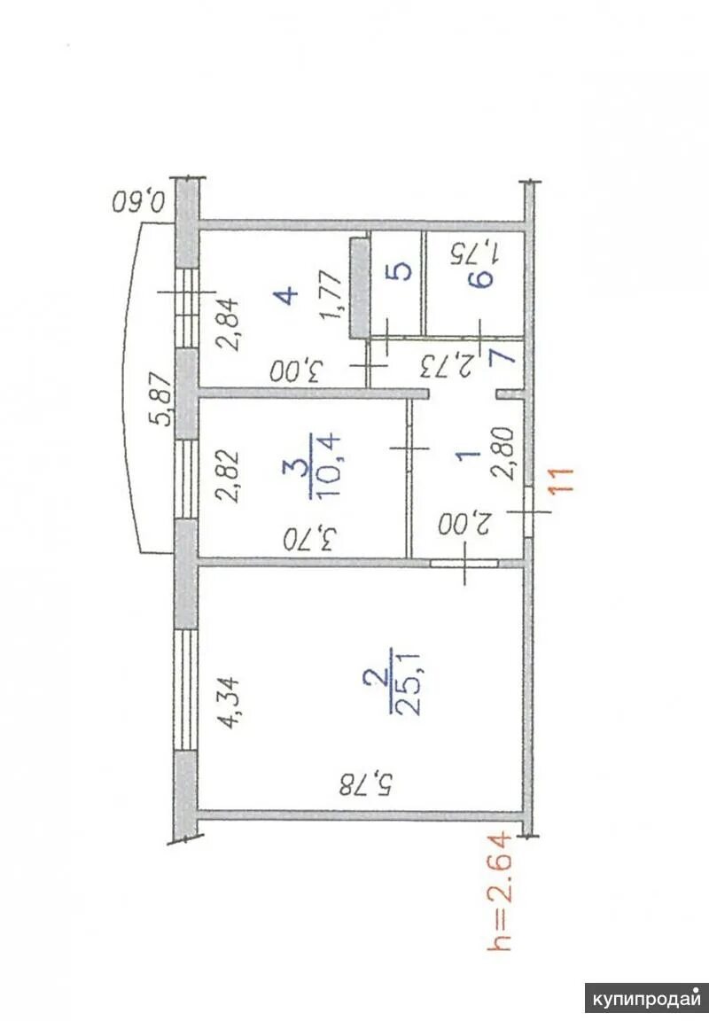 Квартиры улучшенной планировки в кемерово 2-к квартира, 56 м2, 4/10 эт., балкон 5,6кв.м. улучшенной планировки. в Новокузн