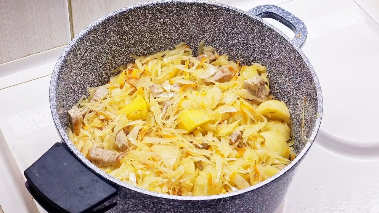 Квашеная картошка рецепт с фото КАК ВКУСНО! БЕРУ КВАШЕНУЮ КАПУСТУ, МЯСО И КАРТОФЕЛЬ! ВСЕ ПРОСЯТ ДОБАВКИ) Бигос п