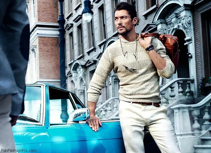 Квайт лакшери стиль в одежде мужской Massimo Dutti "NYC collection" spring 2014 campaign Fab Fashion Fix David gandy,