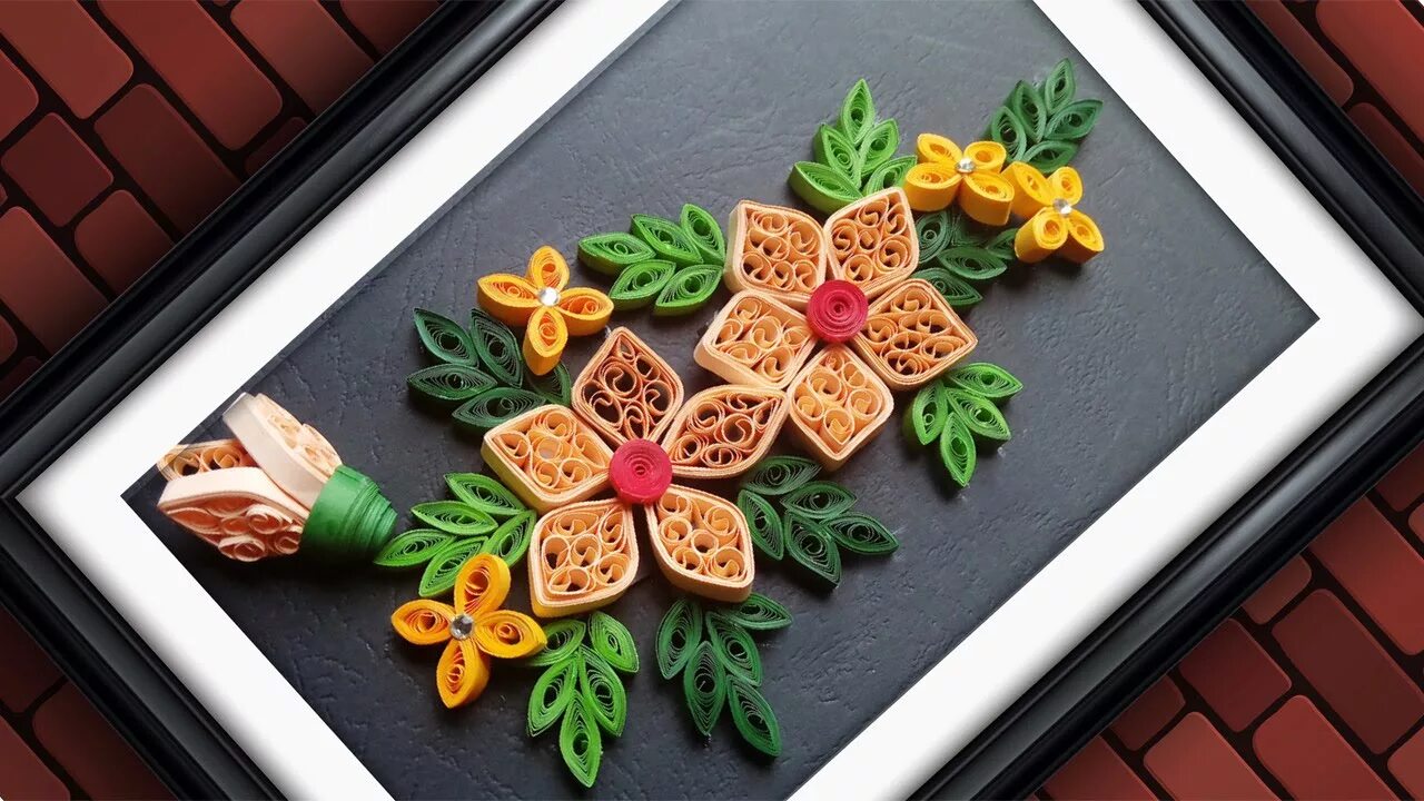 Квилинговые поделки фото Quilling Designs Wall Decorating Ideas DIY Paper Crafts HandiWorks #61 - YouTube