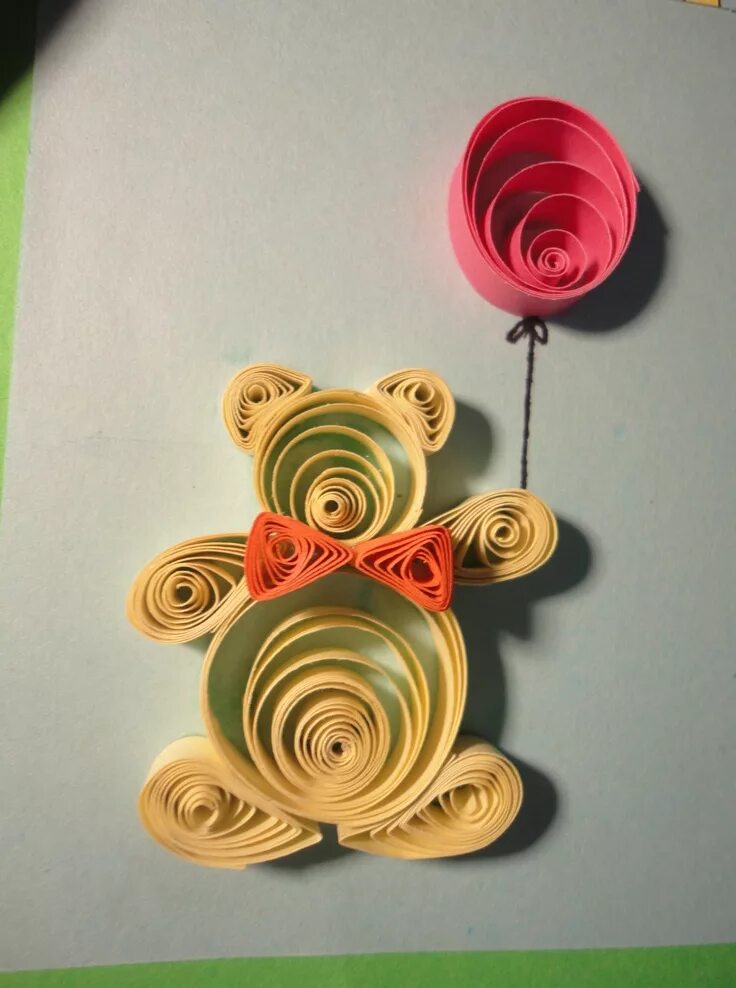 Квилинговые поделки фото для начинающих Bear quill Paper quilling jewelry, Paper quilling cards, Quilling work