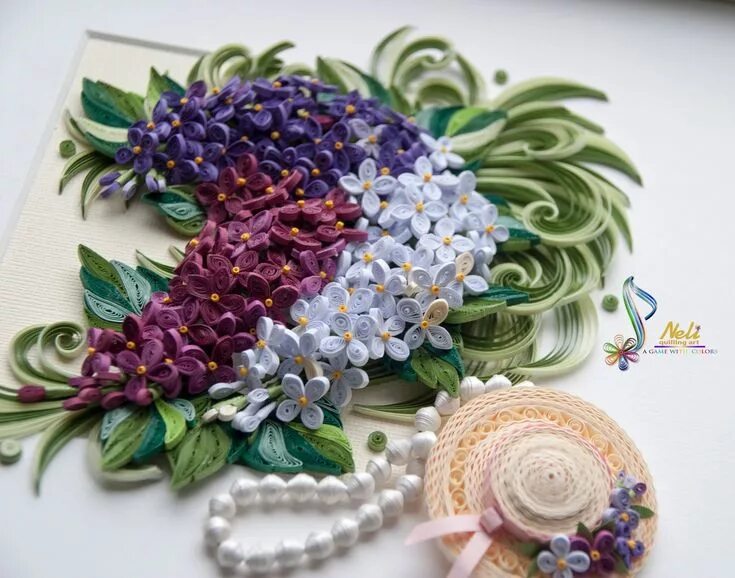 Квиллинг фото готовых работ Neli is a talented quilling artist from Bulgaria. Her unique quilling cards brin