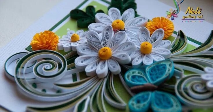 Квиллинг фото готовых работ Quilling card - flowers ( 10.5cm - 15 cm ) Узоры из бумажных лент, Квиллинг узор