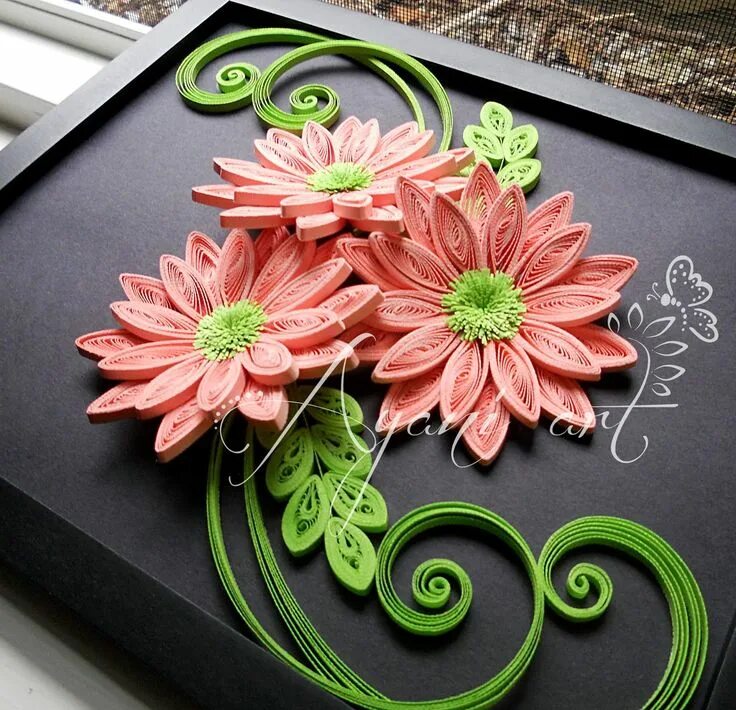 Квиллинг фото готовых работ сложные Ayani art Quilling designs, Quilling flower designs, Quilling flowers tutorial