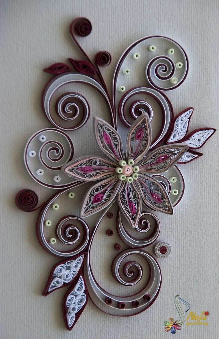 Квиллинг фото работ neli: Quilling cards - flower Creazioni con carta, Modelli per lavoretti, Arte c