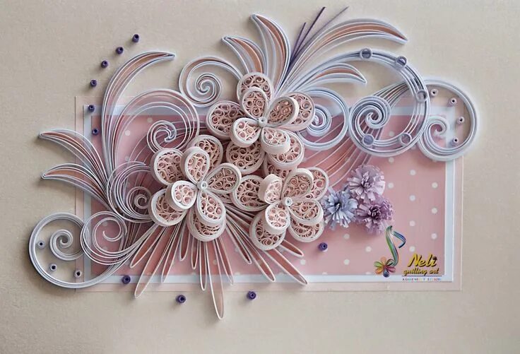 Квиллинг фото работ Neli Quilling Art: Quilling cards /14.8 cm- 10.5 cm/ - summer Открытки с квиллин