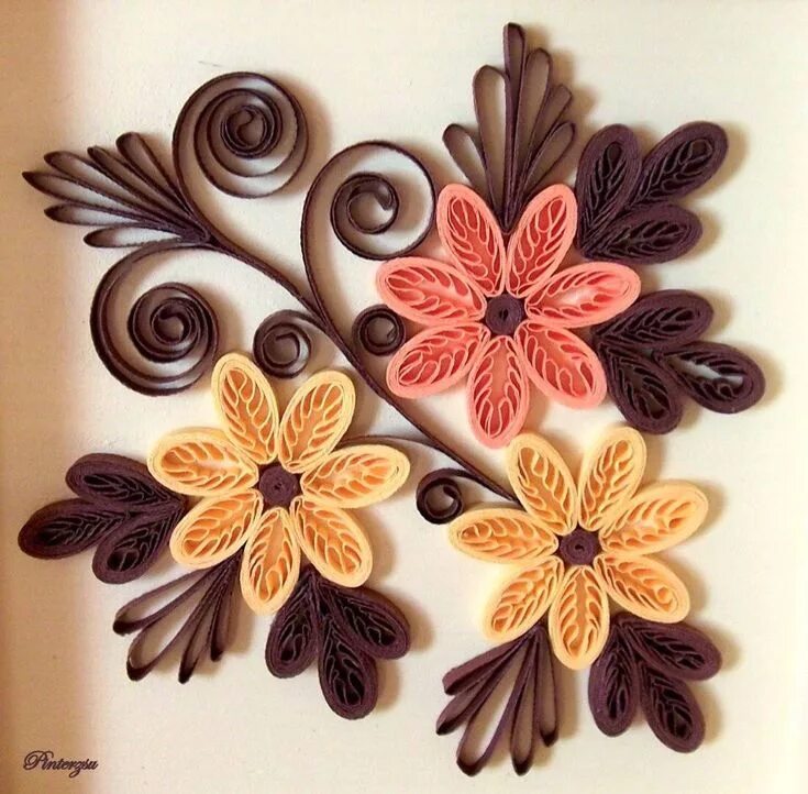 Квиллинг фото работ Идеи!!! Много идей!!! - 650 photos VK Bijoux en papier, Quilling fleurs, Quilled