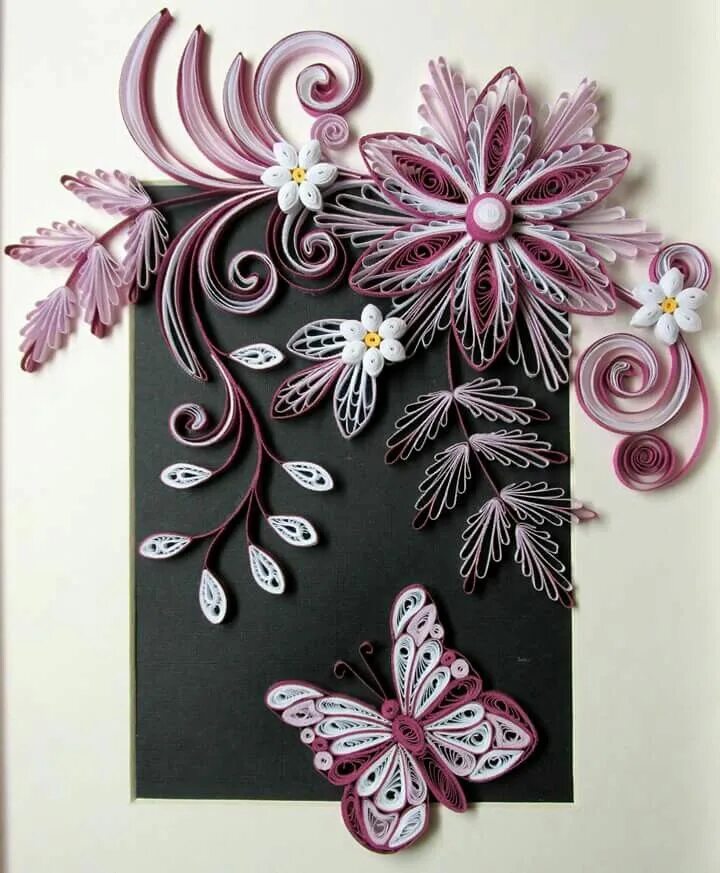 Квиллинг из бумаги фото Pin af Sandra Park på Quilling Love Quilling ideer, Quilling, Blomster