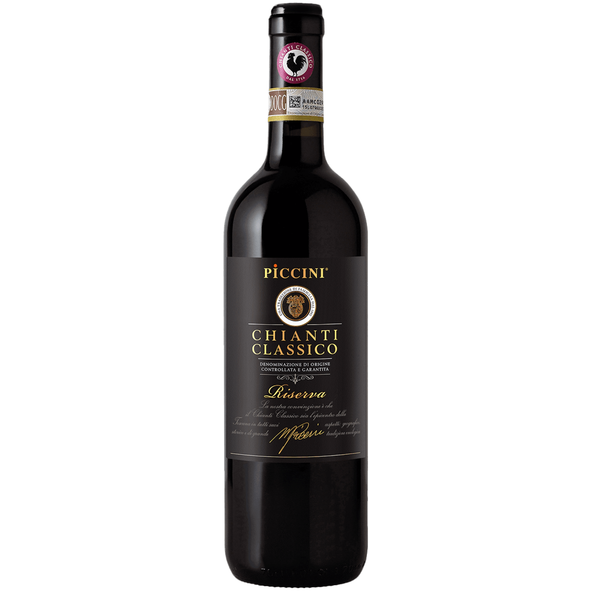 Кьянти почтовый пер 6 фото Вино Piccini Chianti Classico Riserva красное сухое 0,75 л - купить в ВинЛаб, це