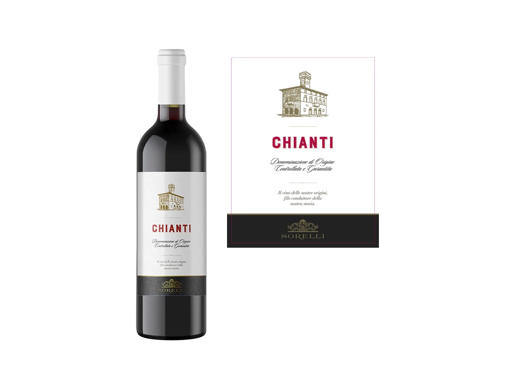 Кьянти вино фото New Chianti Label - Sorelli Restyling - Cantina Sorelli
