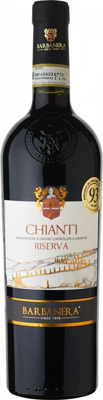 Кьянти вино фото Wine Barbanera Since 1938, Chianti DOCG Riserva, 2016, 750 ml Barbanera Since 19