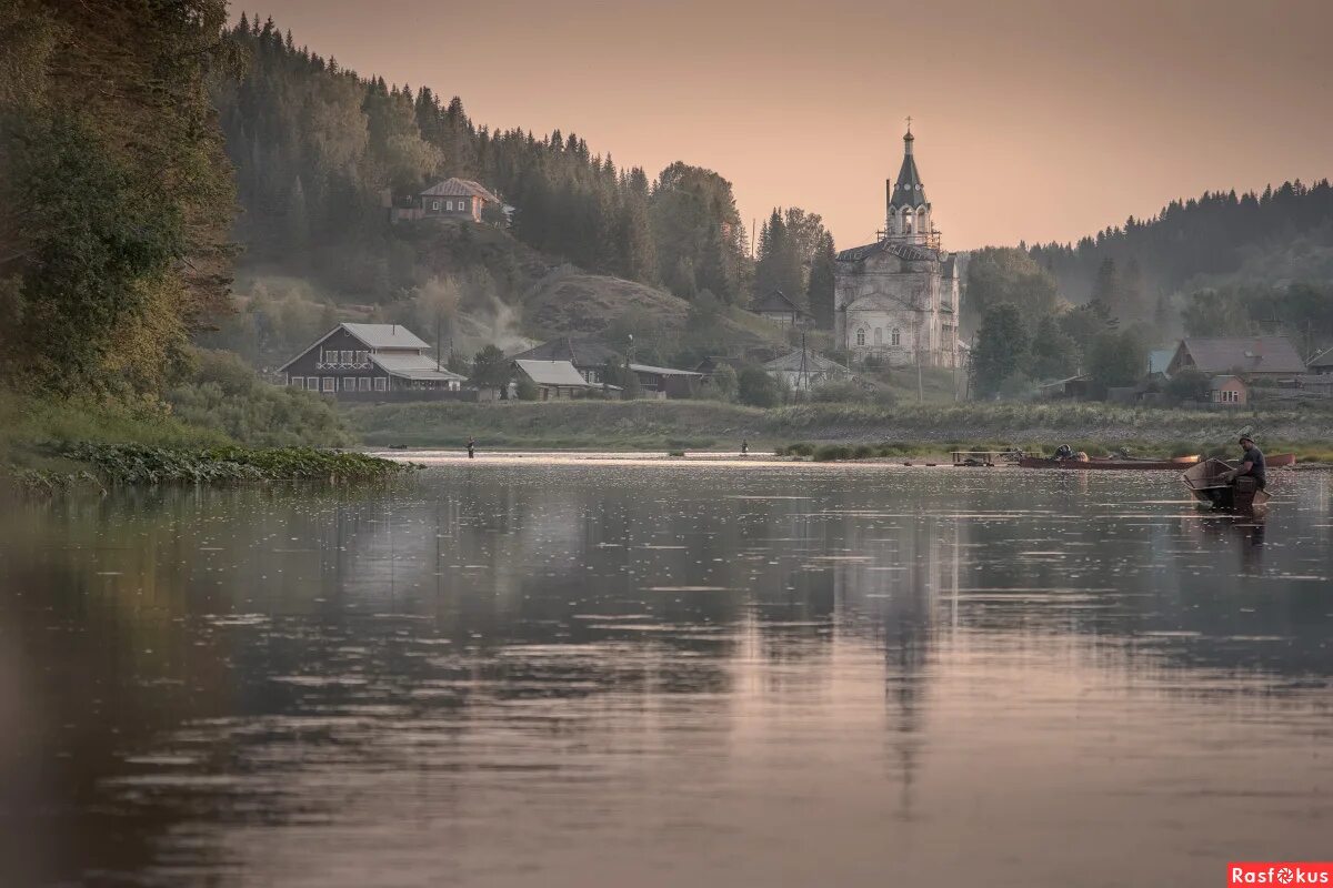 Кын пермский край фото Фото: Вечер на реке. Фотограф Андрей Чиж. Пейзаж. Фотосайт Расфокус.ру