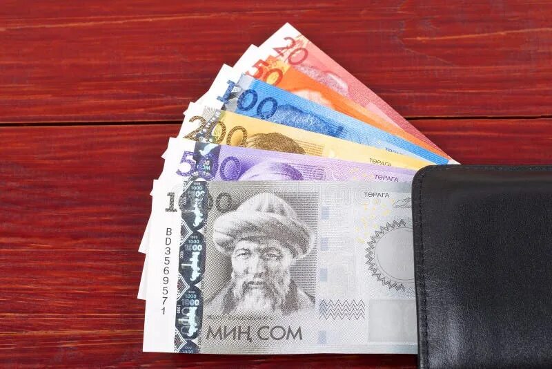 Кыргызские деньги фото Kyrgyz Money - Coins and Banknotes Stock Photo - Image of coins, financial: 2787