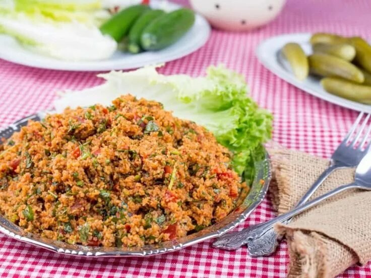 Кысыр турецкая кухня рецепт с фото 10 Dakikada Kolay Kısır Tarifi Türk yemek tarifleri, Öğün, Meze