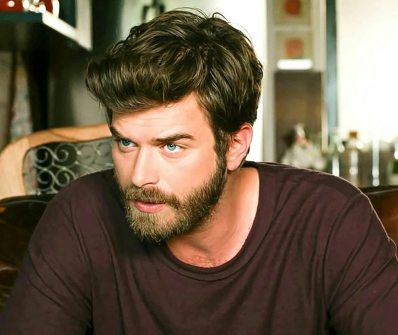 Кыванч турецкий актер фото Kıvanç Tatlıtuğ Kivanç tatlitug, Dark hair blue eyes, Handsome actors
