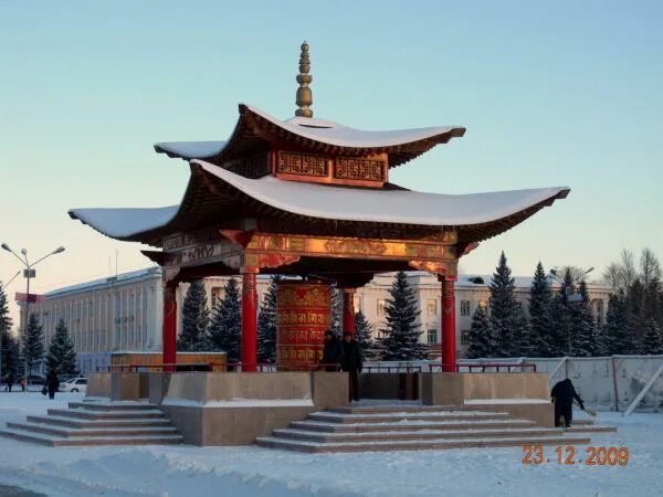 Кызыл зимой фото Prayer wheel - Kyzyl