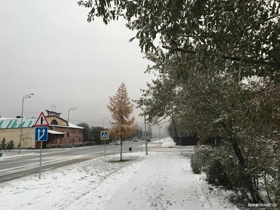 Кызыл зимой фото В Туве установился снежный покров " Тува-Онлайн