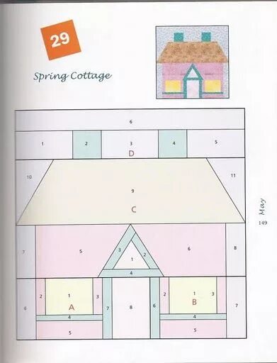 Пэчворк домики из ткани схемы фото шаблоны Archivo de álbumes Casas de tela, Proyectos de acolchado, Búhos de tela