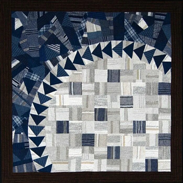 Пэчворк джинса фото Swedish Quilt: Checks and Stripes Quilt