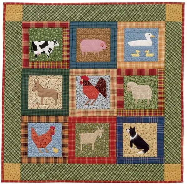 Пэчворк фото схемы Pin by Edurne Laki on Block animales patchwork Animal quilts, Quilts, Farm quilt