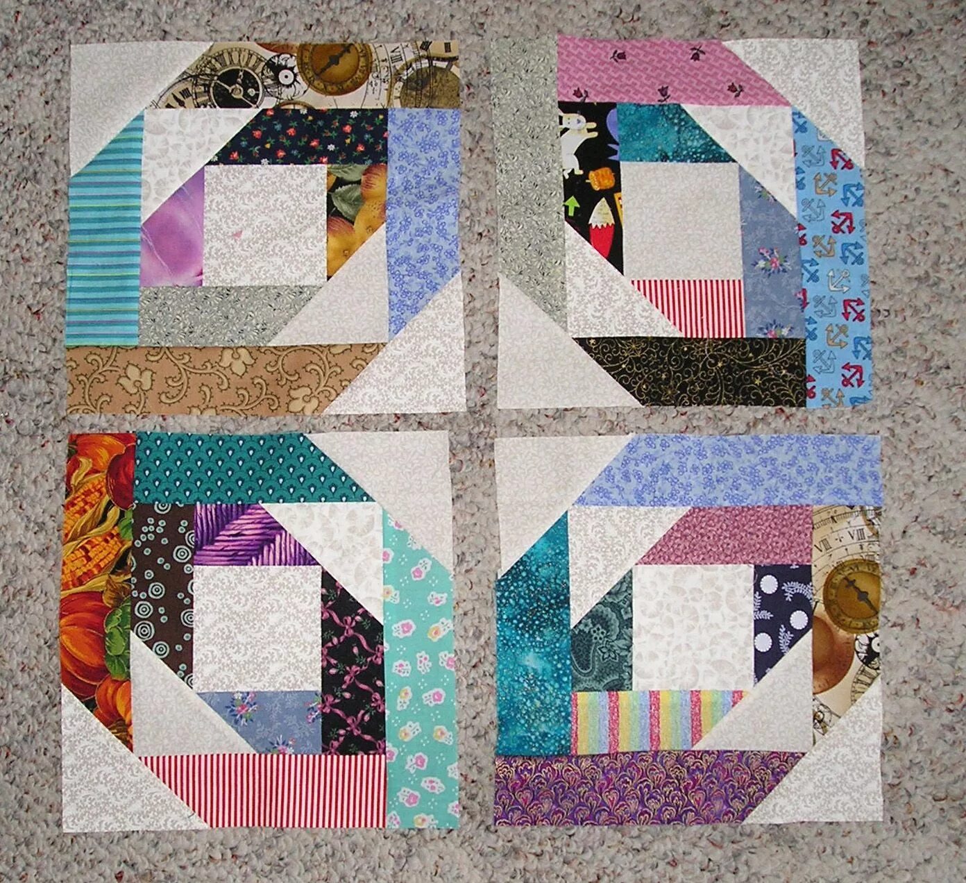 Пэчворк фото схемы The Proficient Needle: January 2011 Quilt pattern book, Log cabin quilt pattern,