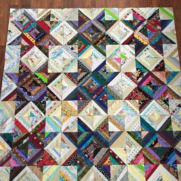 Пэчворк фото схемы My latest scrappy quilt 78x78 Quilts, String quilts, Quilt patterns